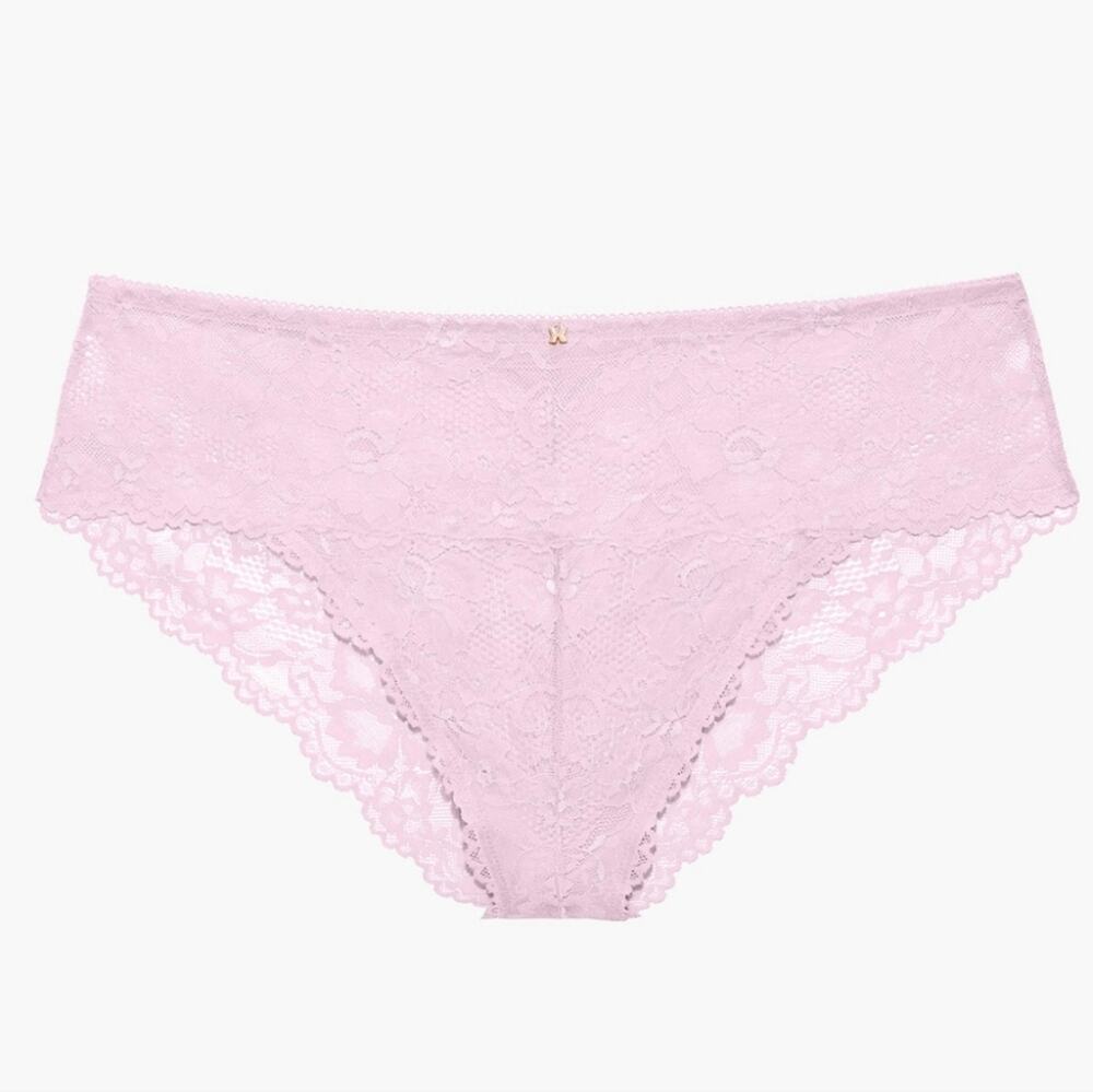 NWT Savage X Fenty Lavender Pink Floral Lace High Waist Cheeky Panty 1X NIP